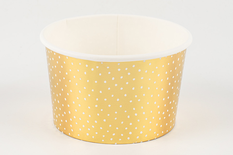 Guld Polka Dot iskopper